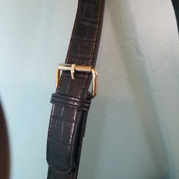 NWT London Fog Astor Shoulder Bag Faux Croc - Picture 4 of 10